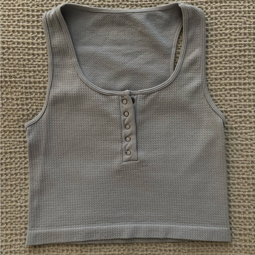 Aeropostale blue cropped tank